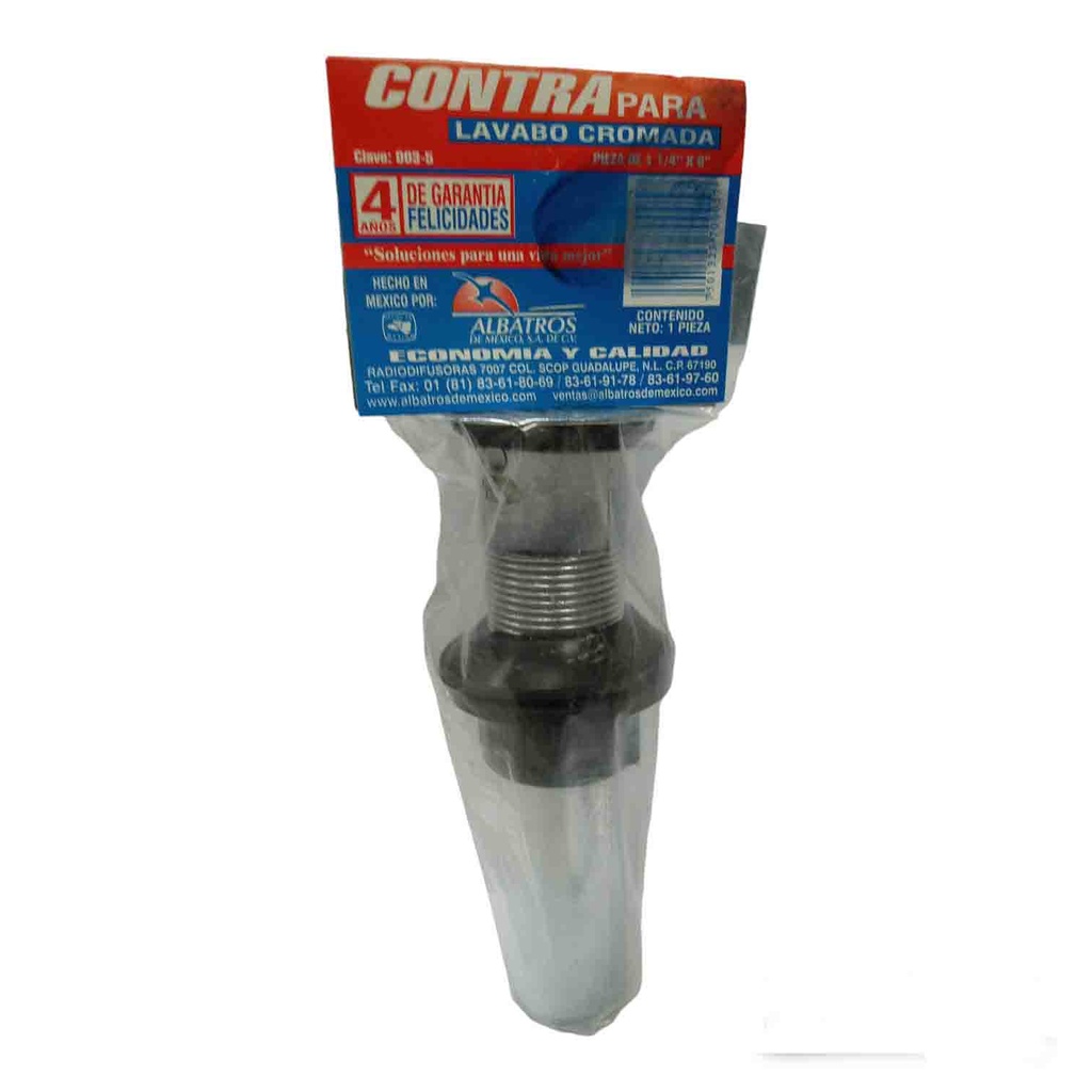 CONTRA LAVABO CROMADA 003-5 ALBATROS               