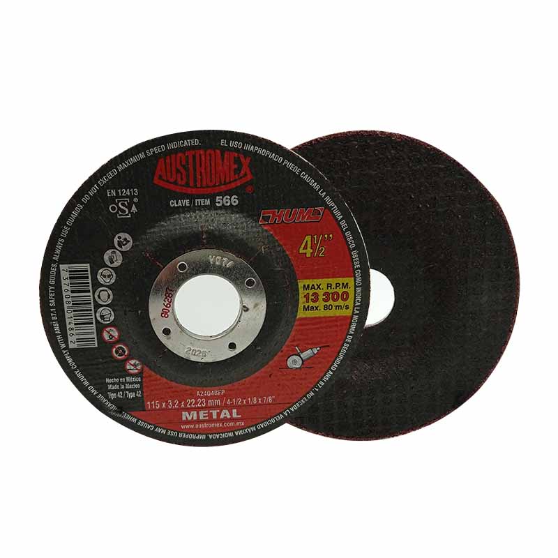 DISCO CON METAL 4-1/2"X1/8 HUM 566 AUSTROMEX