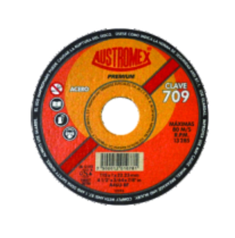 DISCO CON METAL 41/2X1.00MM 709 PREM.AUSTROMEX