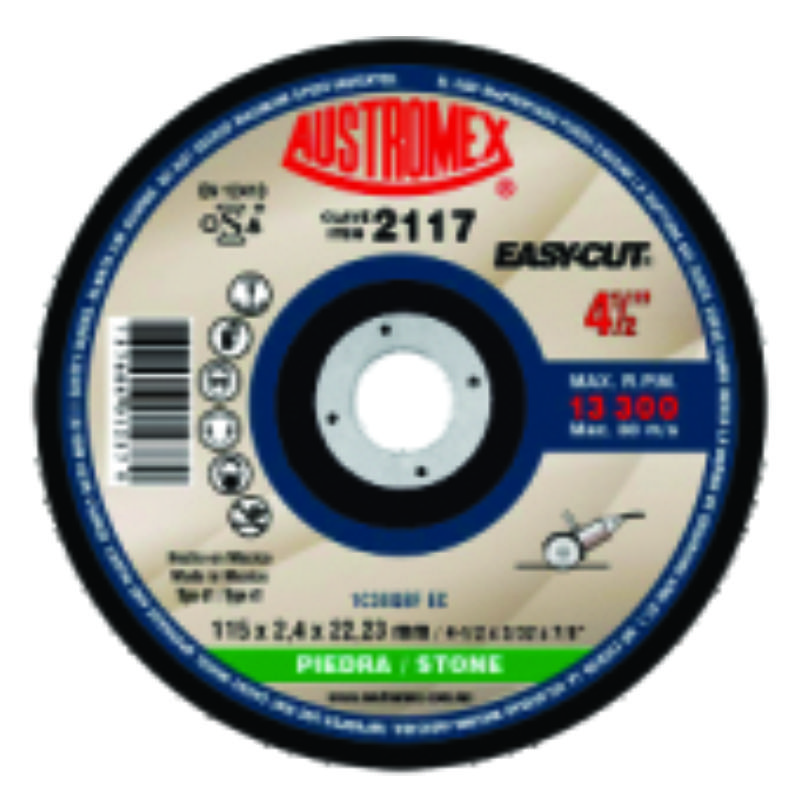 DISCO CORTE DE PIEDRA 2117 4-1/2"X 3/32" AUSTROMEX
