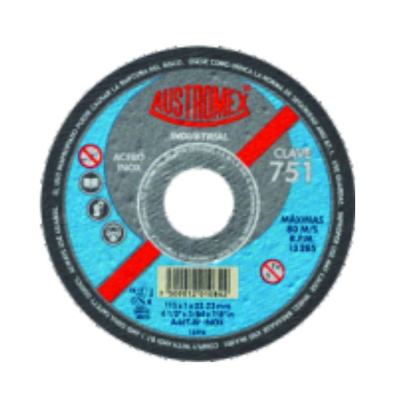 DISCO CORTE INOXIDABLE 41/2X3/64 751 AUSTROMEX
