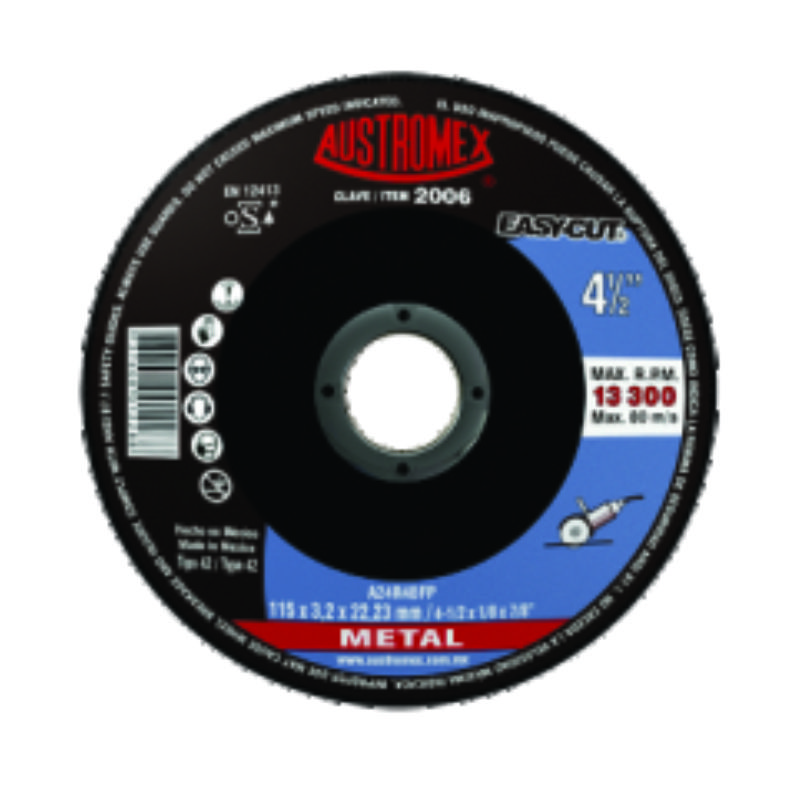 DISCO CORTE METAL 2006 TIPO 27 AUSTROMEX