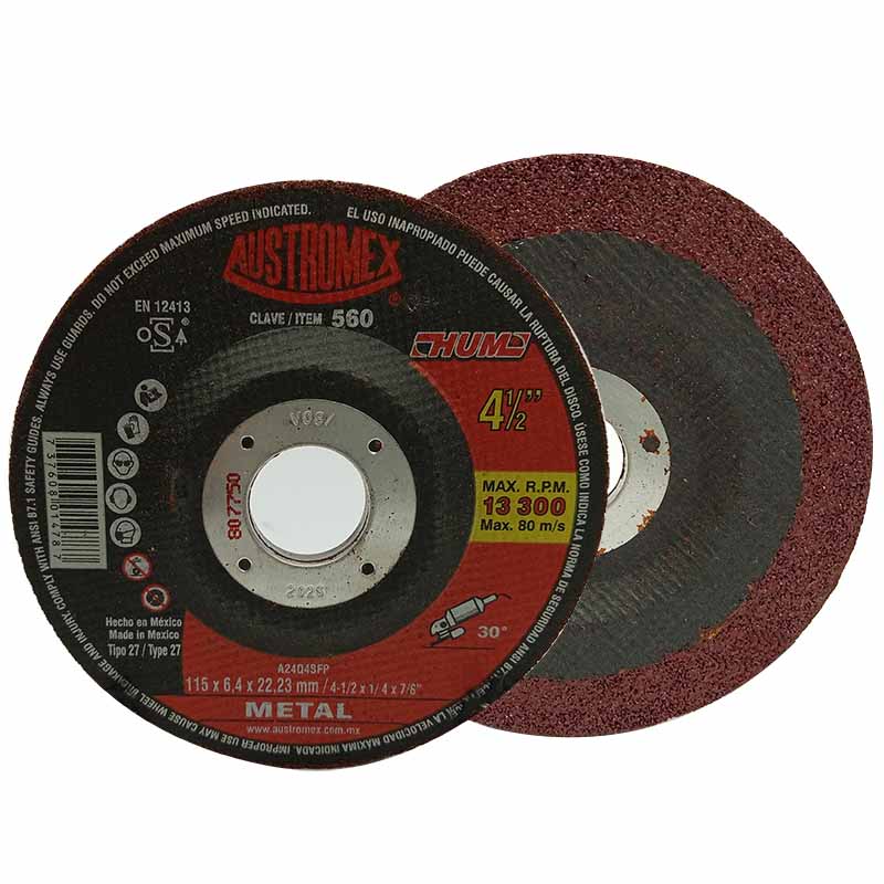 DISCO DESB/METAL 41/2"X1/4 HUM 560 AUSTROMEX       
