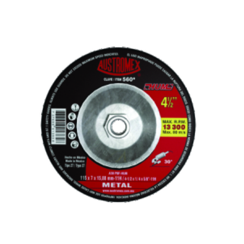 DISCO DESB/METAL 41/2X1/4 -560 HUM AUSTROMEX       