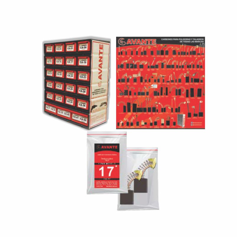 ORGANIZADOR PLAST.C/CARBONES PAQ-26-5P 5PARES C/U  