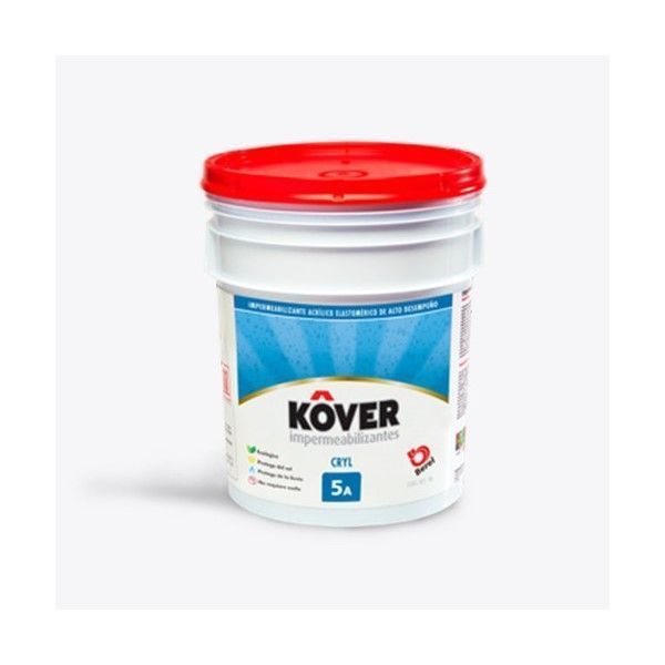 IMPERMEABILIZANTE KOVER CRYL 5AÑOS 19LT.2623 BEREL