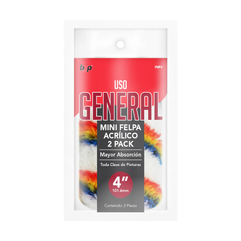 FELPA 4" PARA MINI RODILLO 2PACK FMP2 BYP