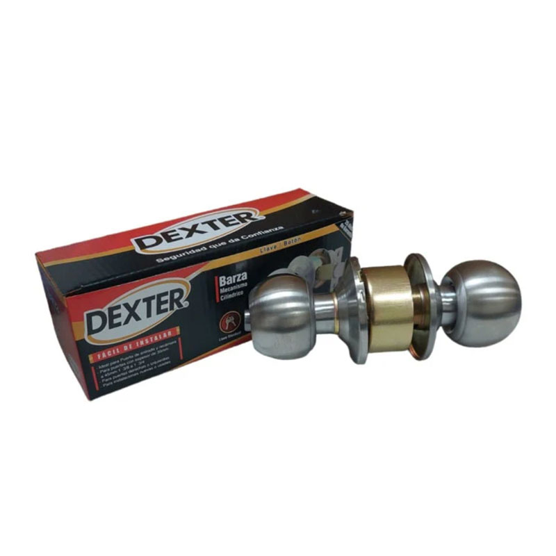 CERRADURA CILINDRO CON LLAVE 6605 ACERO INOXIDABLE DEXTER