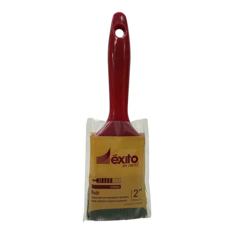 BROCHA RUBI ROJA Y BLANCO 2" EXITO