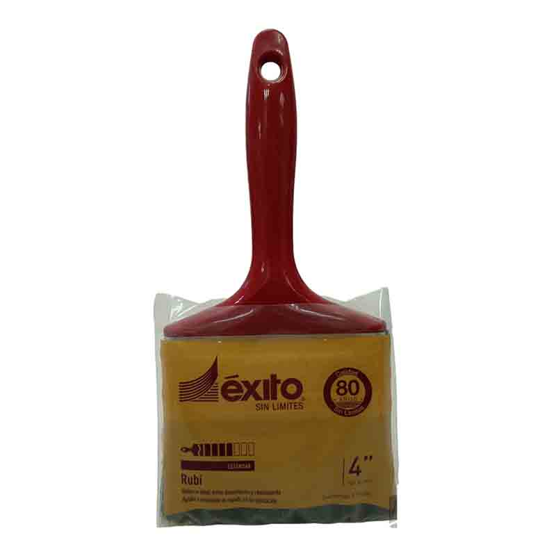 BROCHA RUBI ROJA Y BLANCO 4" EXITO                 