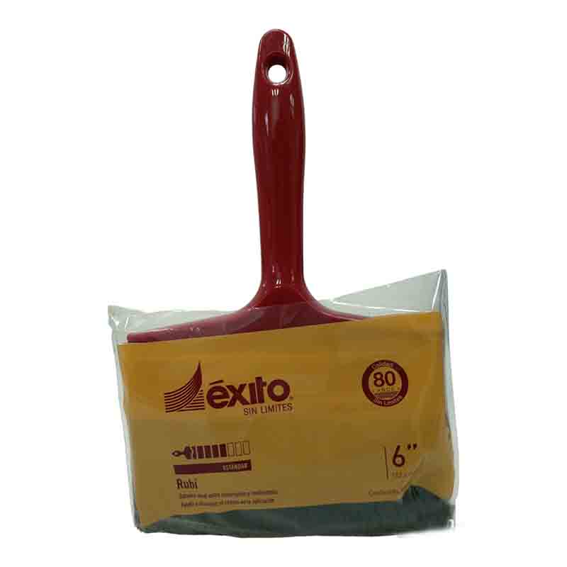BROCHA RUBI ROJA Y BLANCO 6" EXITO                 