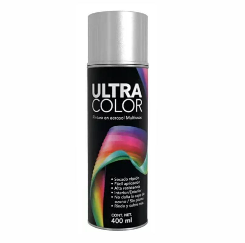 PINTURA EN AEROSOL COLOR ALUMINIO ULTRA            