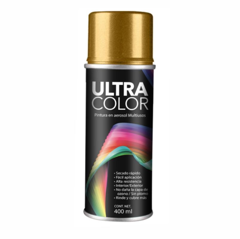 PINTURA EN AEROSOL COLOR ORO ULTRA