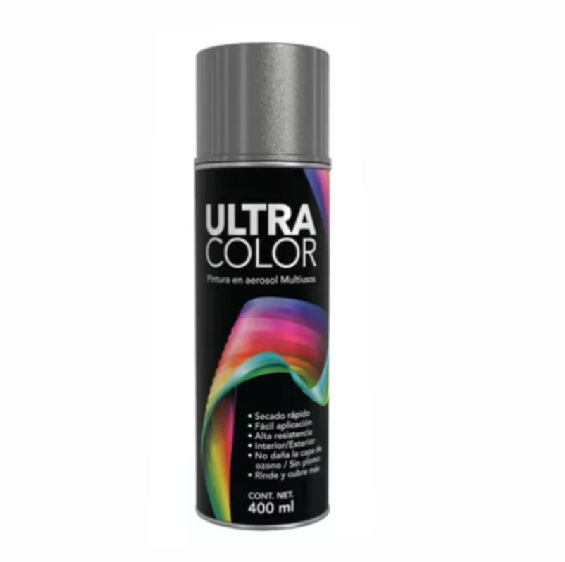 PINTURA EN AEROSOL GRIS OBSCURO ULTRACOLOR         