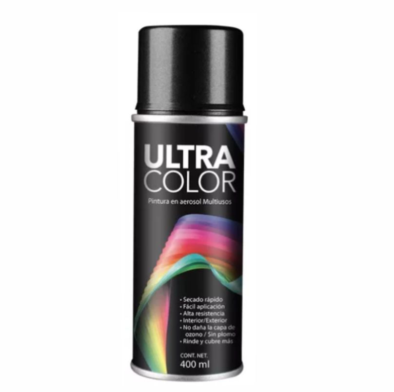PINTURA EN AEROSOL NEGRO BRILLANTE ULTRA           