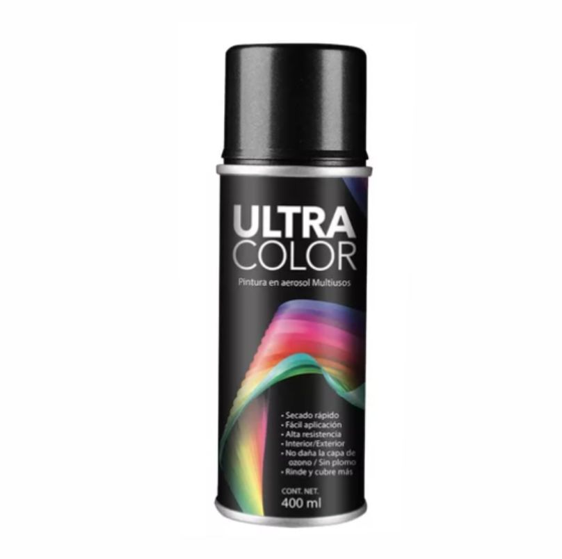 PINTURA EN AEROSOL NEGRO METALICO ULTRA            