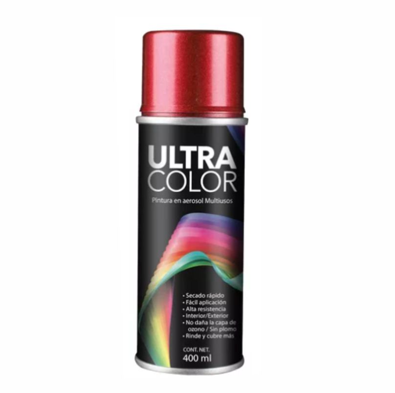 PINTURA EN AEROSOL ROJO METALICO ULTRA             