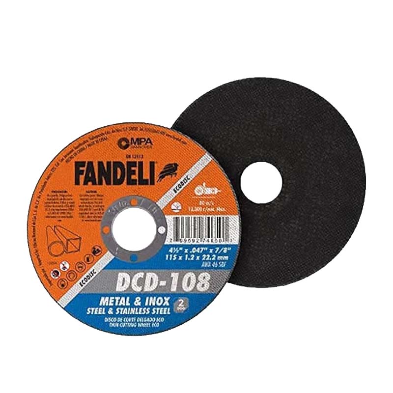 DISCO DE CORTE AC.INOX. 4 1/2" 74650 DCD-108 FANDELI       