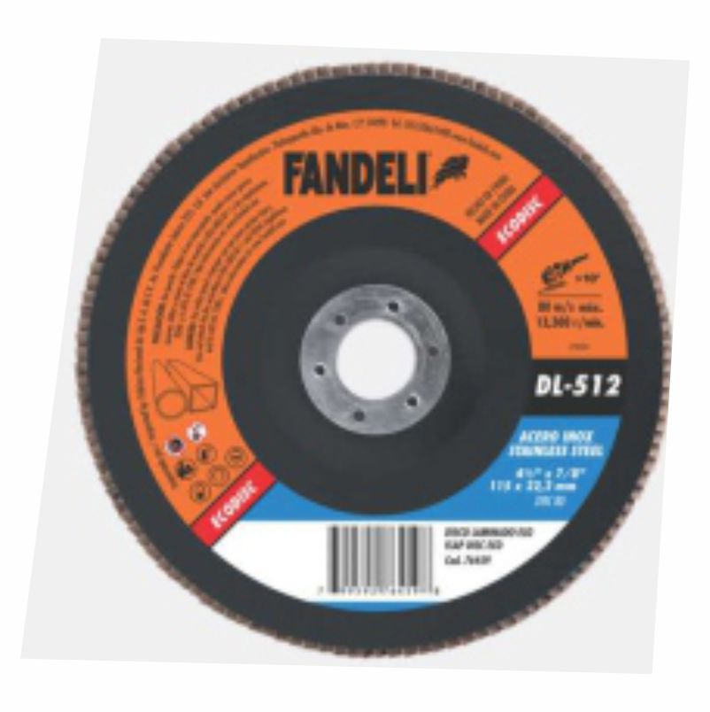DISCO LAMINADO A/INOX G-80 41/2 ECO 76459 FANDELI  