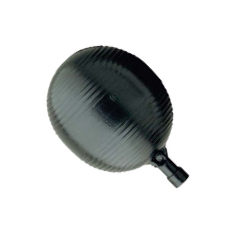 FLOTADOR D/PLAS. NEGRO 6" 9716 S/VARILLA           
