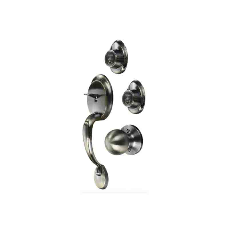 CERRADURA GATILLO DOBLE CILINDRICO LATON ANTIGUO FN162VE5/90500-001