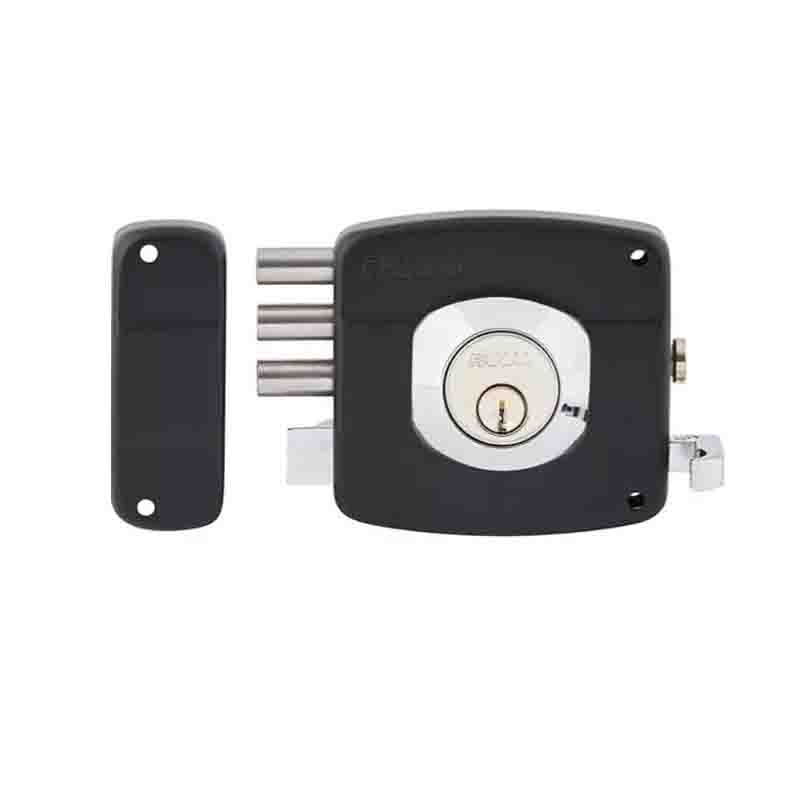 CERRADURA SOBREPONER IZQ.3BULONES 91010-348 NEGRO  
