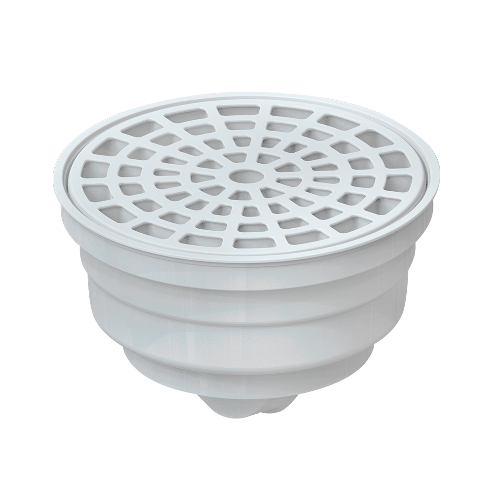 COLADERA UNIVERSAL PARA PATIO 2634 BLANCA CON CHECK XXL