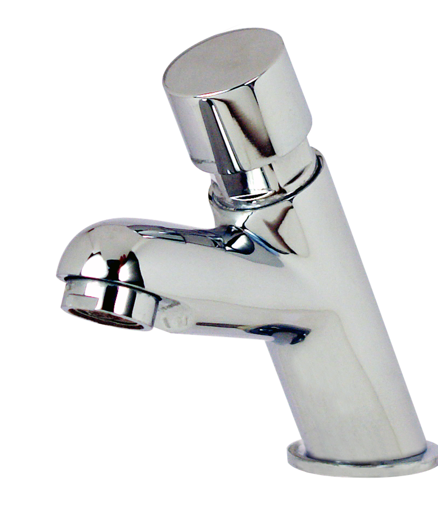 LLAVE INDIVIDUAL TEMPORIZADOR PARA LAVABO CROMO 20001 FONTANERY