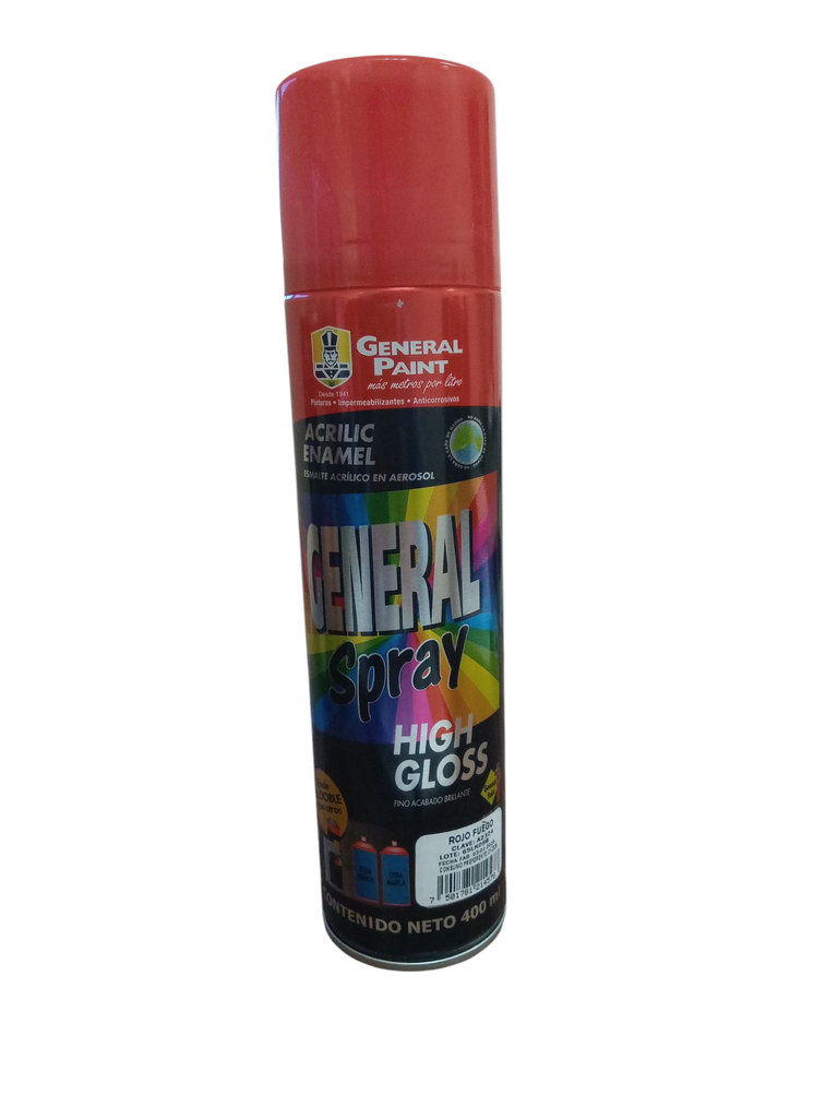 PINTURA AEROSOL ROJO FUEGO A-2324