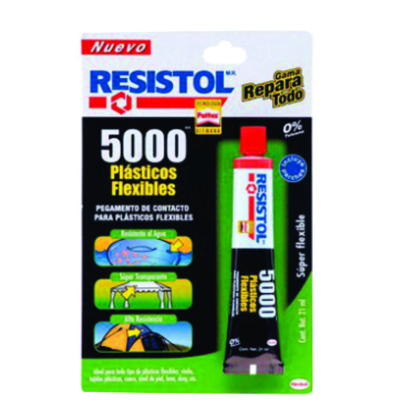 RESISTOL 5000 PLASTICOS FLEXIBLES  21ML            