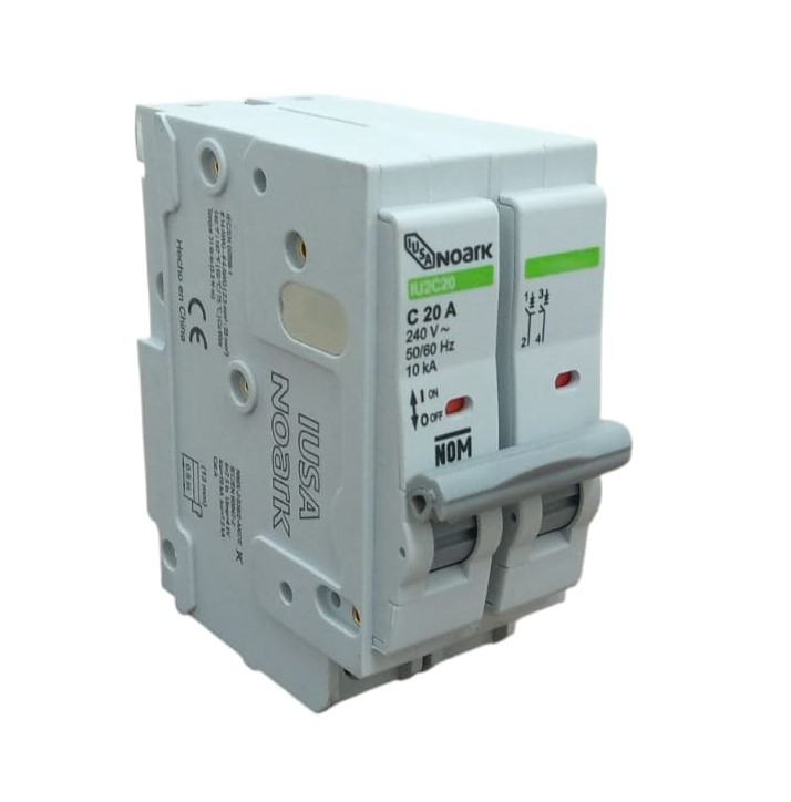 INTERRUPTOR TERMOMAGNETICO 20A 2POLOS IUSA 2 POLOS 