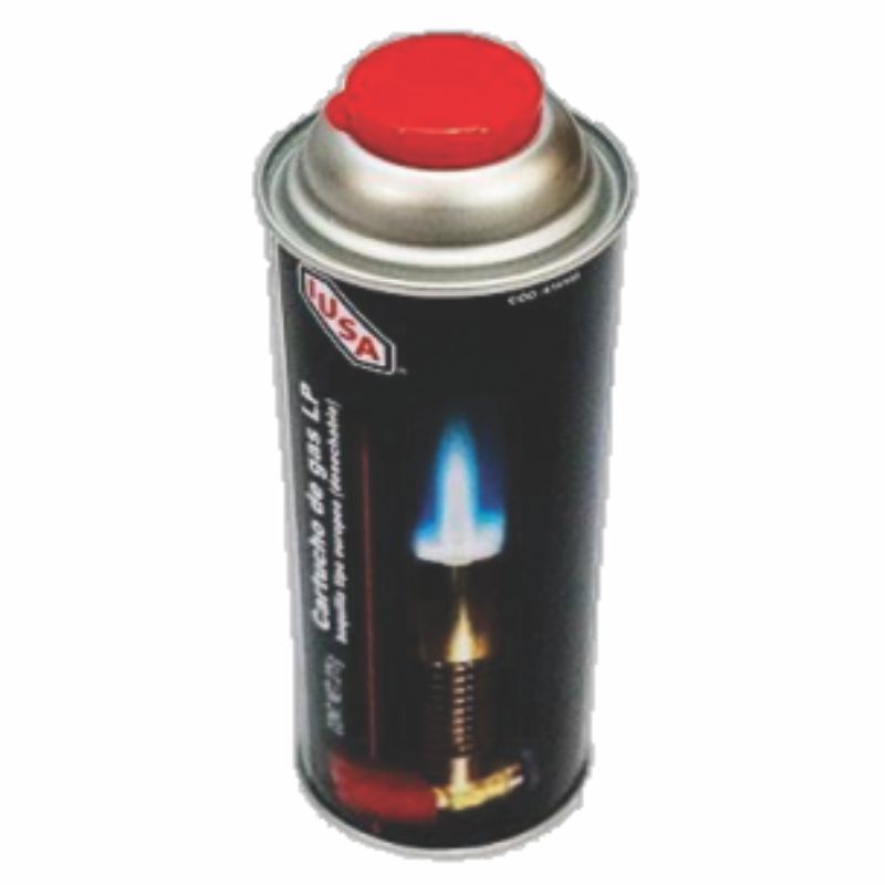 TANQUE DE GAS DESECHABLE P/SOPLETE 450ML. IUSA     