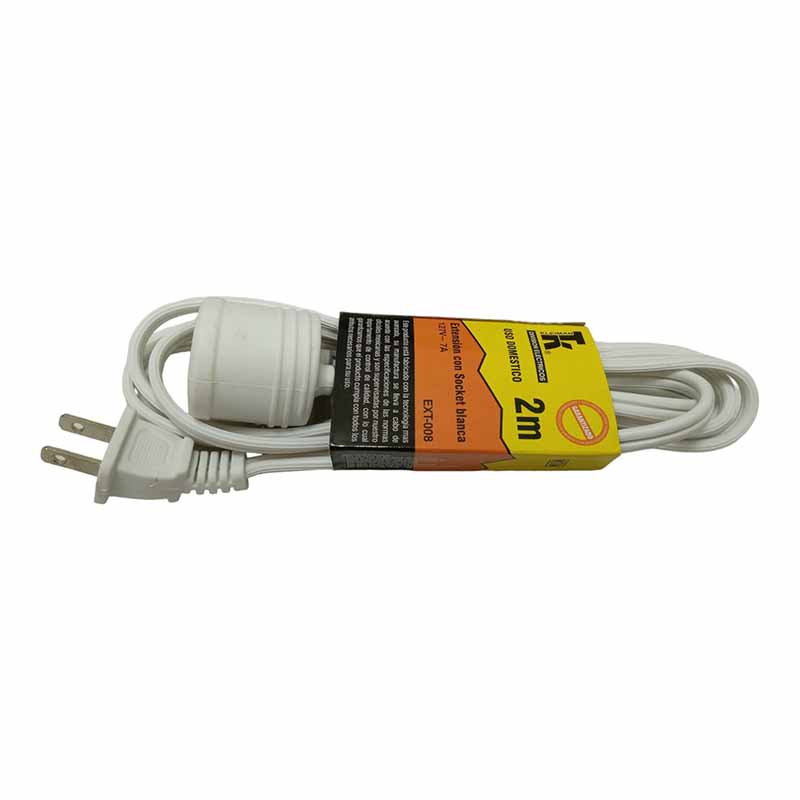 EXTENSION CON SOCKET 2MTS EXT-008 KLEY
