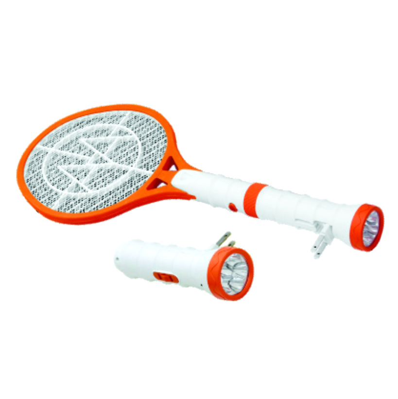 RAQUETA ELE.M/INSECTOS C/LINTERNA LED RAQ-003 KLEY 