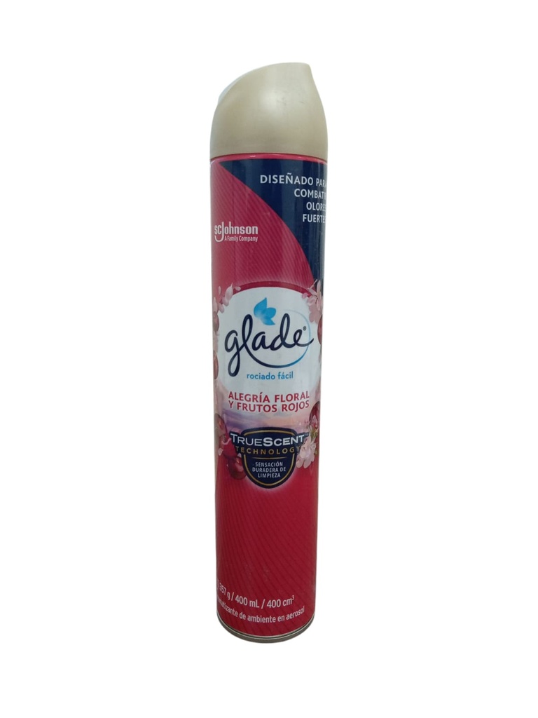 AROMATIZANTE GLADE FRUTOS ROJOS 400ML AEROSOL