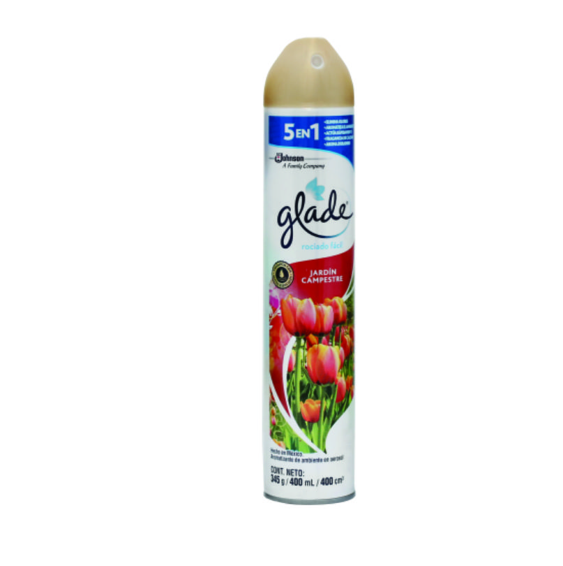AROMATIZANTE GLADE JARDIN CAMPESTRE 400ML AEROSOL