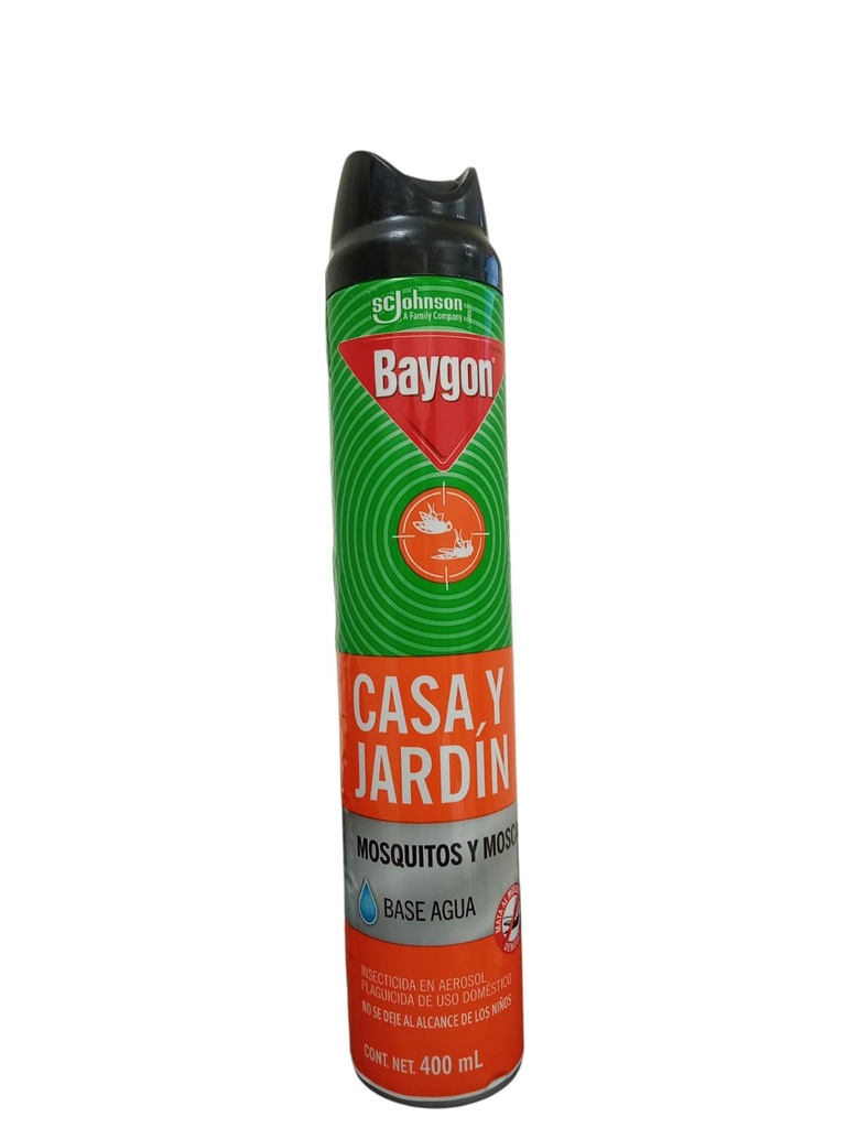 INSECTICIDA BAYGON CASA Y JARDIN 400ML AEROSOL