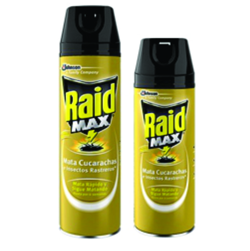 INSECTICIDA RAID MAX AEROSOL 400ML MATA CUCARACHAS