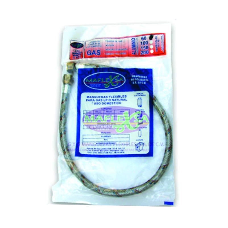 ALIMENTADOR PARA GAS 3/8 X 3/8 X 1.5MT MAFLEXSA    