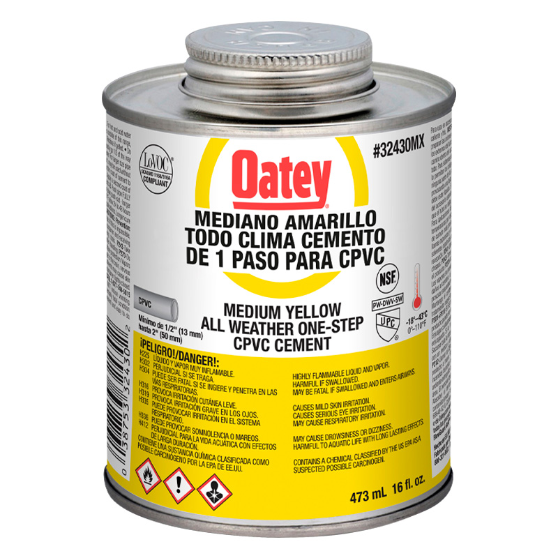 PEGAMENTO CPVC 1/2 16OZ.OATEY FLOW GUARD 32430MX   