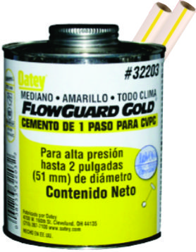 PEGAMENTO CPVC 1/8" 4OZ.OATEY FLOW GUARD 32428MX   
