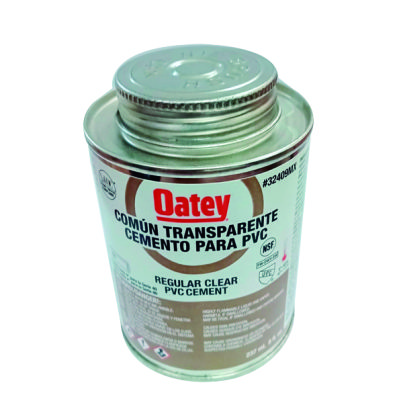 PEGAMENTO PVC 237ML CLARO 8OZ 32409MX CAFE OATEY   