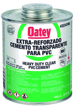 PEGAMENTO PVC TRANSPARENTE 32OZ LTO 32347MX OATEY  