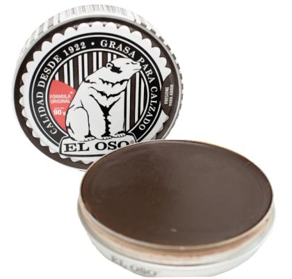 GRASA PARA CALZADO CLASICA 90GR CAFE OSCURO 8265 EL OSO