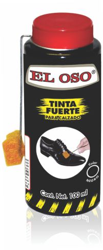 TINTA P/CALZADO EL OSO 100ML NEGRO 8100A           
