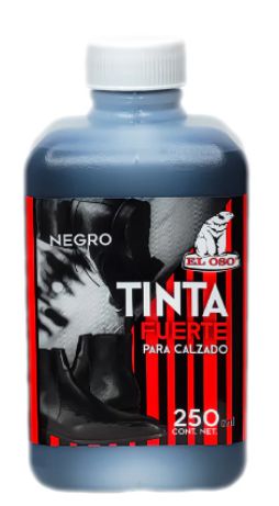 TINTA P/CALZADO NEGRA 250ML 8045 EL OSO            