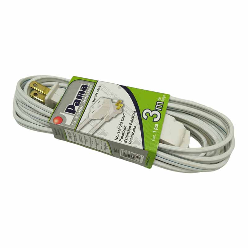 EXTENSION ELECTRICA  3 MTS CALIBRE 18 PAMA