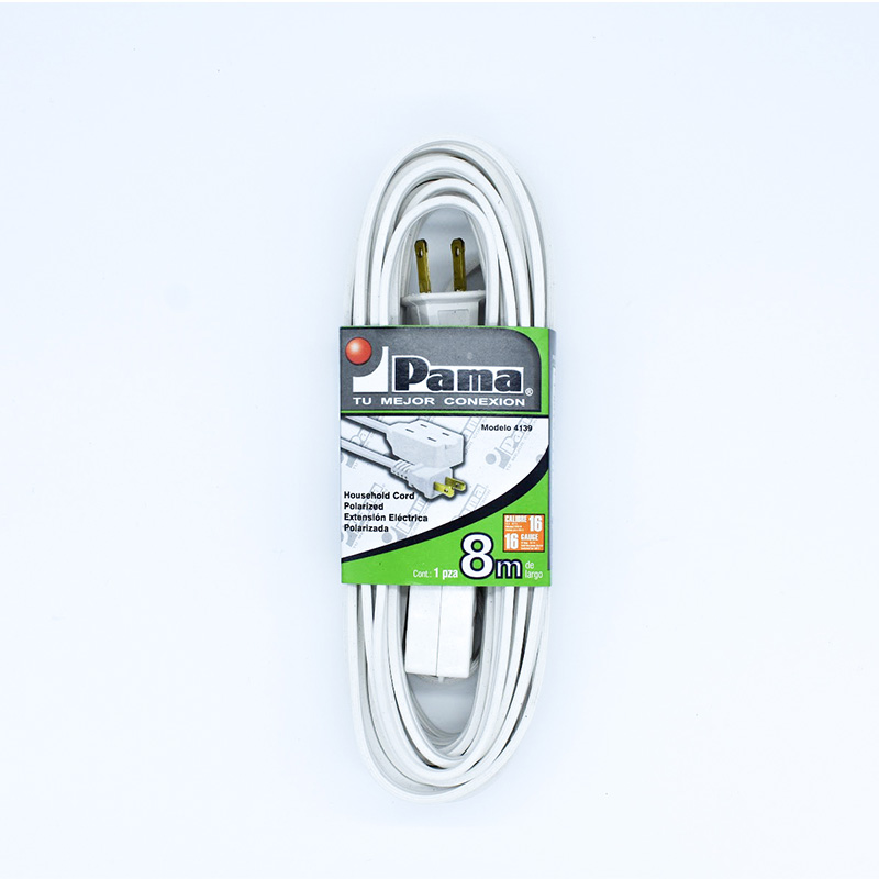 EXTENSION ELECTRICA  8 MTS. CAL.18 PAMA            