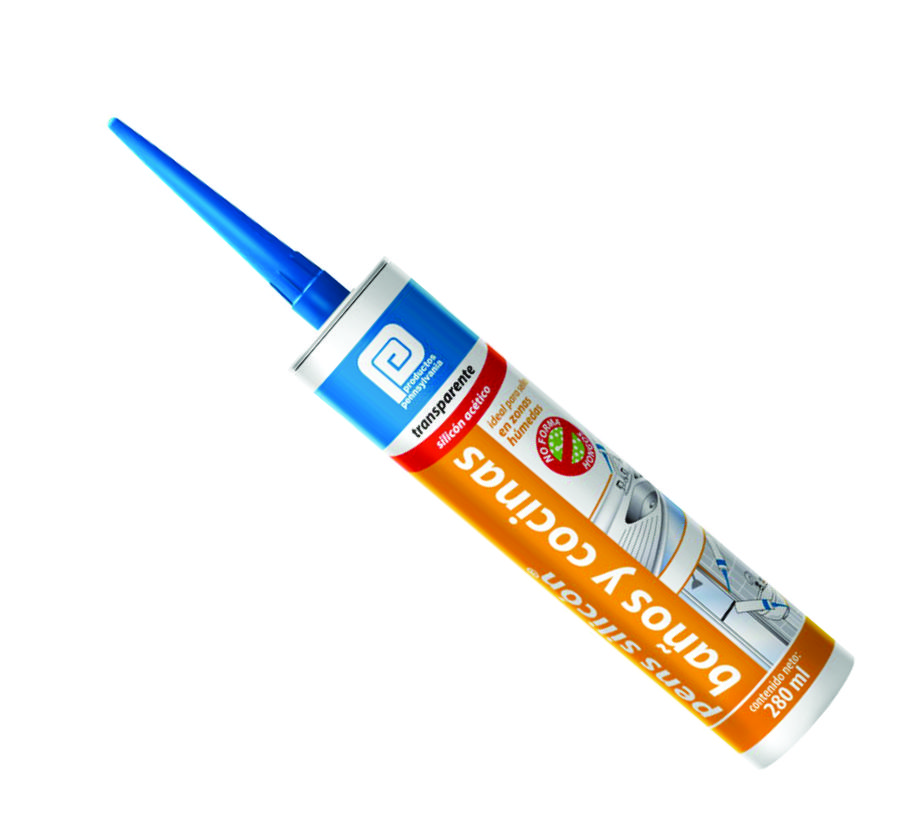 SILICON CARTUCHO BAÑOS Y COCINAS TRANS. BC-18 PENNS