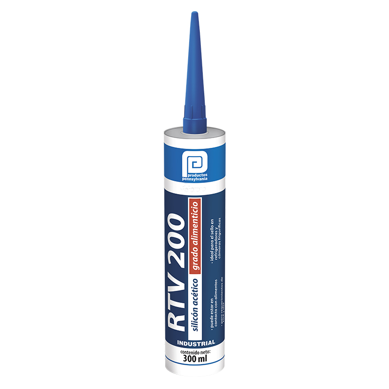 SILICON RTV 200 TRANSPARENTE CARTUCHO 300ML 3SRT00245